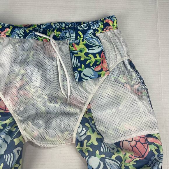 Vineyard Vines Men's Swim Shorts Trunks Small Lined Pockets Turtles Shells - Picture 9 of 9